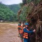 Đảng ủy, UBND xã Sơn Điện tìm kiếm cứu nạn cơn bão số 3
